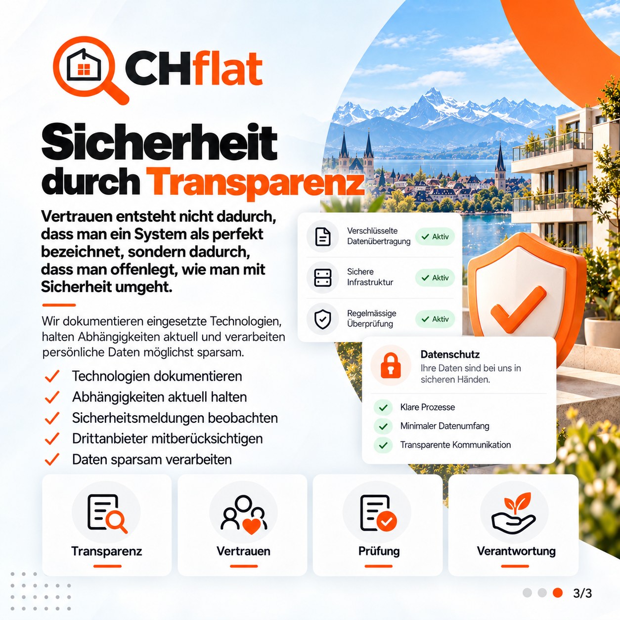 Sicherheit durch Transparenz bei CHflat